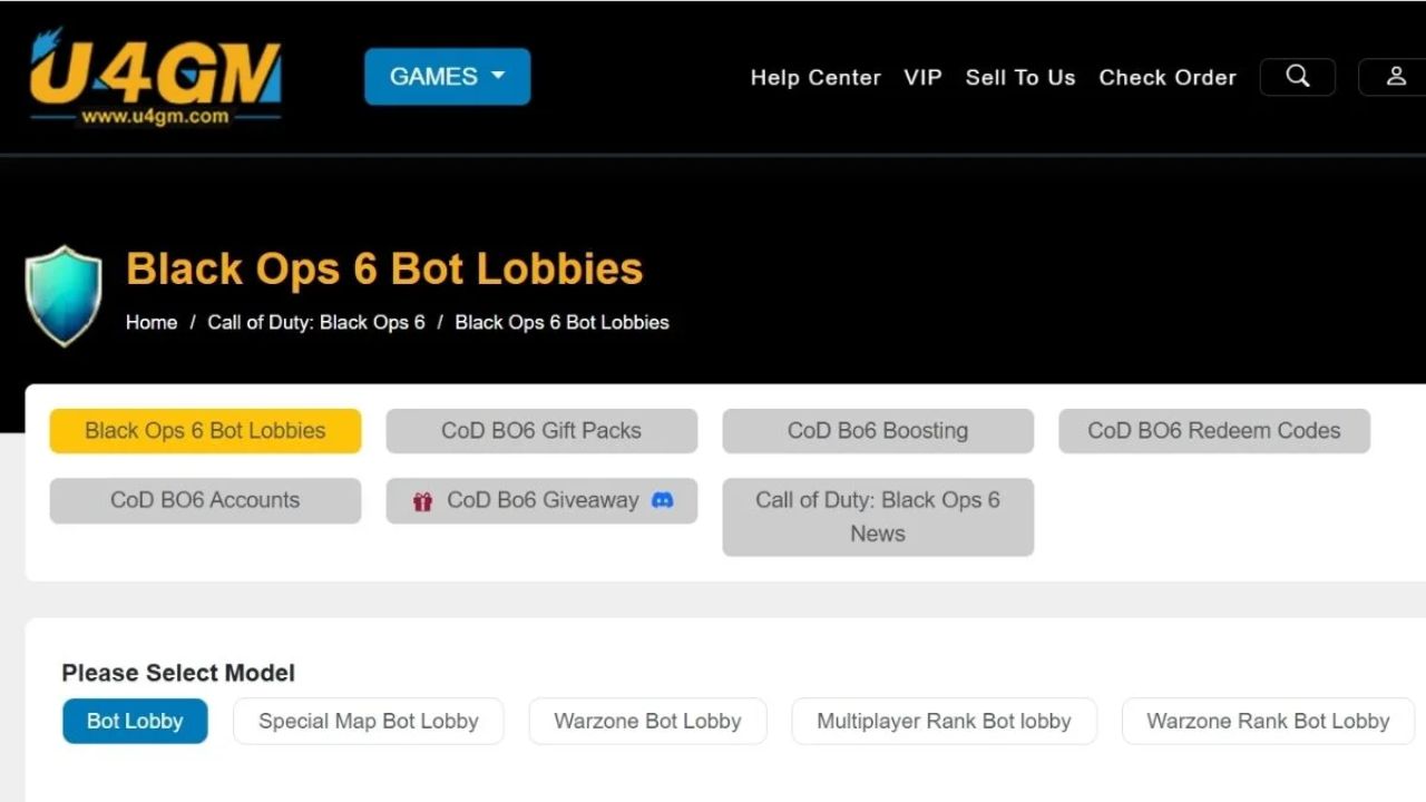 U4GM Offers the Best BO6 Boosting Services Online
